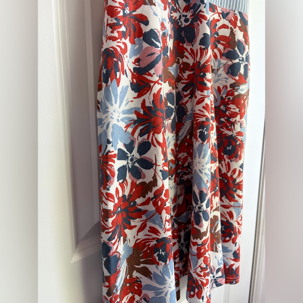 Pact Stripe and Floral Fit and Flare Mini Dress with Built in Bra - Picture 7 of 7